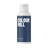 Colorant alimentar Colour Mill Oil Blend Midnight Oil - Colorant alimentar pentru ciocolată, fondant, brioșe, prăjituri, copt, macaroane - Colorant alimentar pentru decorarea torturilor - 100 ml