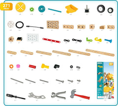 BRIO Builder - 34606 Builder Kindergartenset, 271 TLG. | 271-teiliges Lern- und Konstruktionsspielzeug für Kinder ab 3 Jahren
