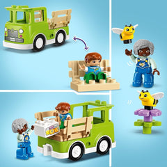 LEGO DUPLO Town Apicultură și stupi, jucărie educativă pentru copii mici cu 2 figuri și un camion mobil, set de construit și reconstruit, jucărie pentru copii mici de la 2 ani 10419 Seturi de constructie Besuche den LEGO-Store