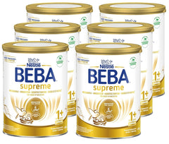 Băutură pentru copii BEBA SUPREME Junior 1+ de la 1 ani, mâncare pentru copii cu complex 6 HMO, numai lactoză, fără ulei de palmier, pachet 6 (6 x 800 g) Mama si Copilul Naty Shop