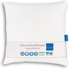 LINEA by Böhmerwald - Cosy - Pernă de înaltă calitate Balance, 80X80, 70% pene clasa 1, 30% puf nou, potrivit pentru alergici, lavabil până la 60°C, produs în Germania Perne standard Naty Shop Titlu implicit