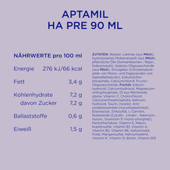 Aptamil HA Pre Ready to Drink – Lapte hidrolizat pentru sugari de la naștere – 4 x 2 x 90 ml