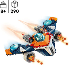 LEGO Marvel Rockets Spaceship Vs. Ronan, set cu navă spațială construibilă, jucărie cu supereroi din Gardienii Galaxiei cu figuri, cadou pentru băieți și fete de la 8 ani 76278 Seturi de constructie Besuche den LEGO-Store