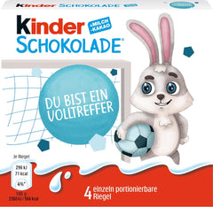 Kinder Chocolate (20 x 50g) – Cadou de Ziua Îndrăgostiților pentru el și ea, dulciuri pentru Carnaval și Mardi Gras – Batoane de ciocolată din ciocolată cu lapte umplută – 20 de pachete a câte 4 batoane individuale fiecare