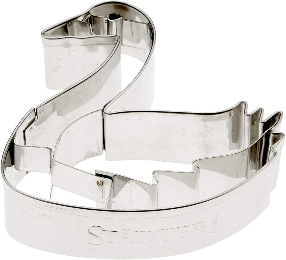 Formă de biscuiți Städter Swan 6,5 cm Oțel inoxidabil, Argintiu