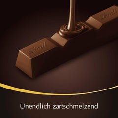 Lindt Ciocolată | Bețișoare LINDOR 60% Cacao | 100g | 4 bețișoare de ciocolată cu ciocolată neagră 60% cacao și umplutură care se topește în gură | Bețișor de ciocolată
