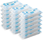 Șervețele umede pentru bebeluși ultrasensibile de la Amazon, 100% fibre vegetale, 99% apă, 1080 de șervețele, fără parfum, 18 pachete a câte 60 de șervețele fiecare (vândute anterior sub marca Mama Bear, produs identic)