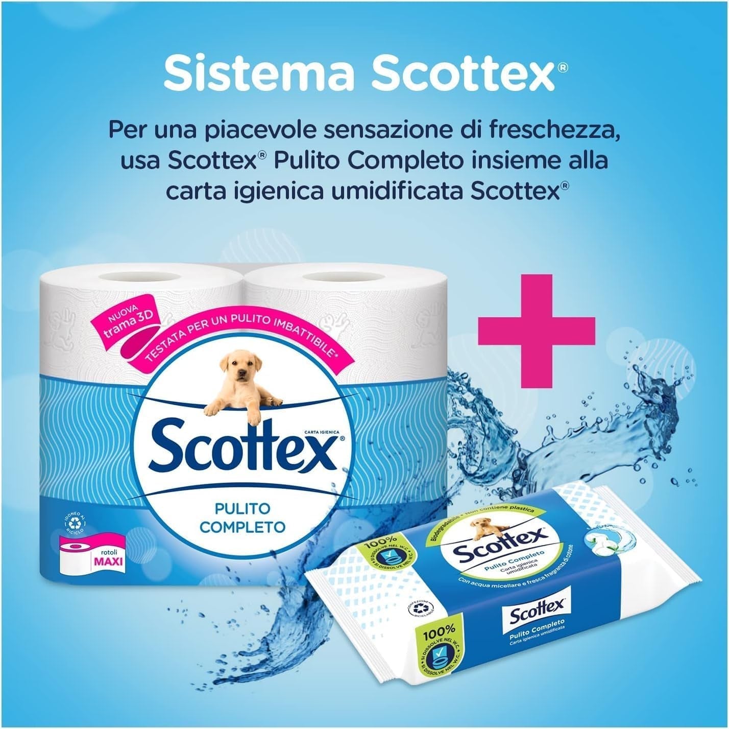 Hârtie igienică, curată, economie de spațiu, 64 role
