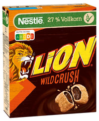 Cereale de mic dejun Nestlé LION WildCrush cu ciocolată și caramel, pachet de 8 (8 x 360 g)