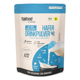 fairfood Bio Haferdrink Pulver 360g - nachhaltige Milchalternative - vegan, glutenfrei & ohne Öl - bis zu 4L Haferdrink - zum Selbermischen - 100% Bio-Vollkornhafer
