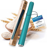 Sucitor - rolă de aluat din silicon și oțel inoxidabil - Sucitor modern fără mânere cu efect antiaderent, întinde fondant și aluat în cel mai scurt timp, ustensile de copt