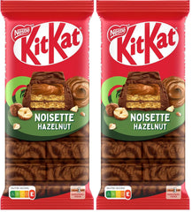 Nestlé Hazelnut Bar, napolitană crocantă cu umplutură cremoasă de alune și acoperită cu ciocolată marmorată, pachet de 2 (1 x 99g)