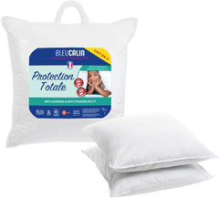 Bleu Câlin set de 2 perne anti-acarieni, anti-bug, confort pufos, 60 X 60 Cm, husă din microfibră, protecție completă, alb Perne standard Naty Shop 60X60 Cm