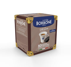 Caffè Borbone Don Carlo Dek Entkoffeinierte Kaffeemischung - 50 Kapseln - Kompatibel mit Lavazza®* A Modo Mio®* Haushalts-Espressomaschinen