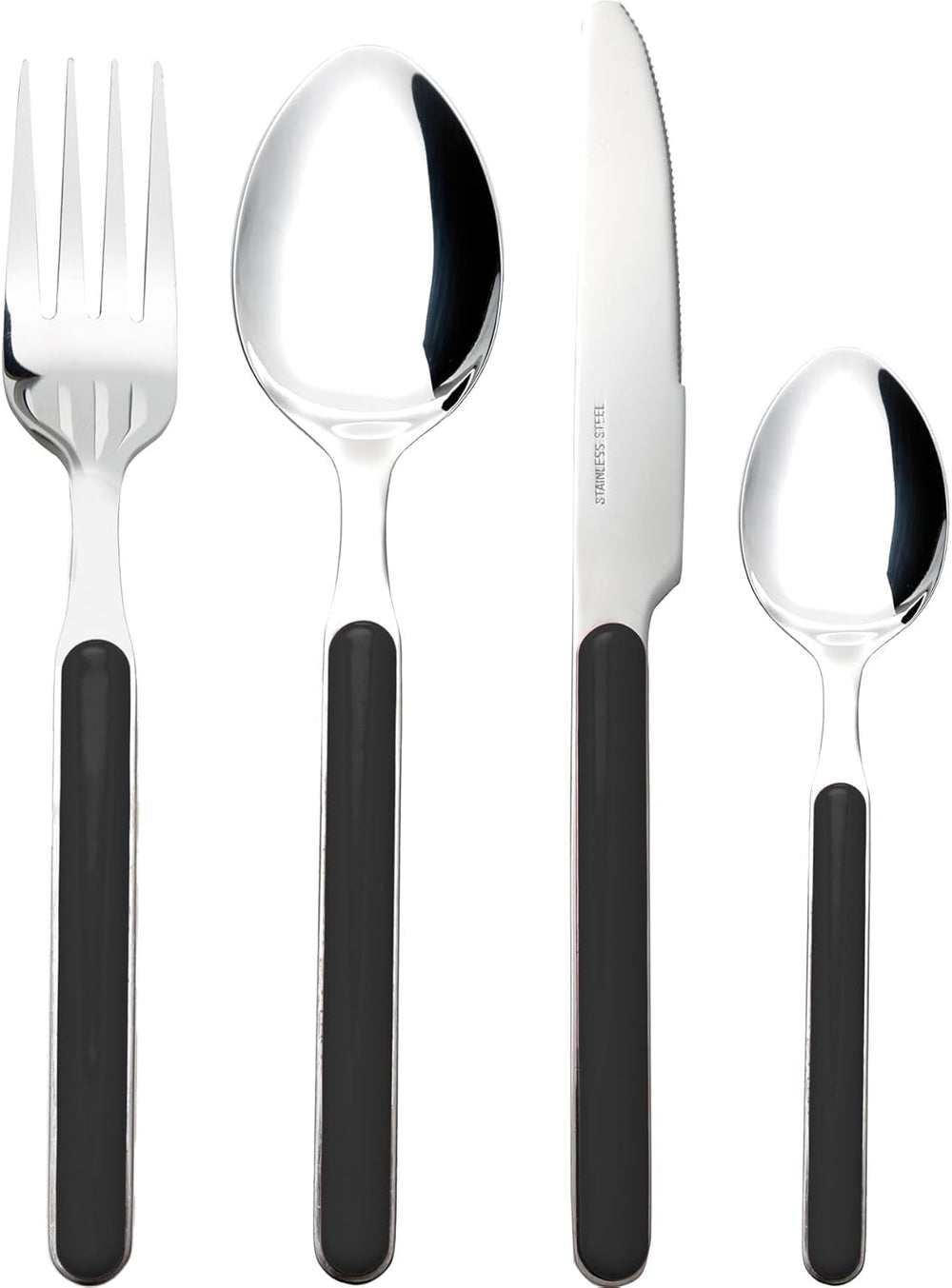 Besteck-Set Delice 16-Teilig Schwarz Bucatarie Naty Shop