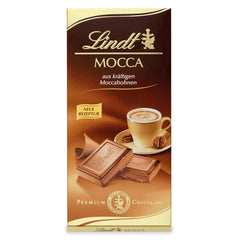 Lindt Mocha Chocolate | Tabletă 100g | Ciocolată cu lapte cu boabe bogate de mocha | Tabletă de ciocolată | Cadou de ciocolată, 100g (pachet de 6)