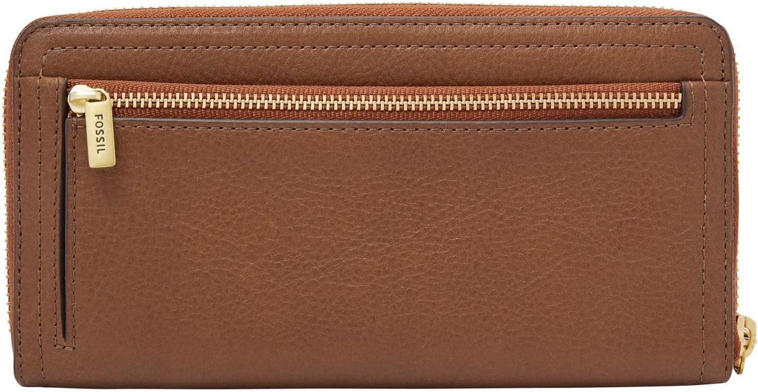 Fossil ceas Logan RFID Zip Around Clutch portofel 19.7 cm L x 1.9 cm W x 10.2 cm H Genti Femei Naty Shop