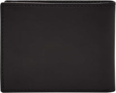 Geantă bifold pentru pașapoarte Fossil Derrick din piele cu blocare RFID pentru bărbați, cu suport detașabil pentru carduri Portofel Barbati Naty Shop