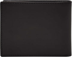 Geantă bifold pentru pașapoarte Fossil Derrick din piele cu blocare RFID pentru bărbați, cu suport detașabil pentru carduri Portofel Barbati Naty Shop