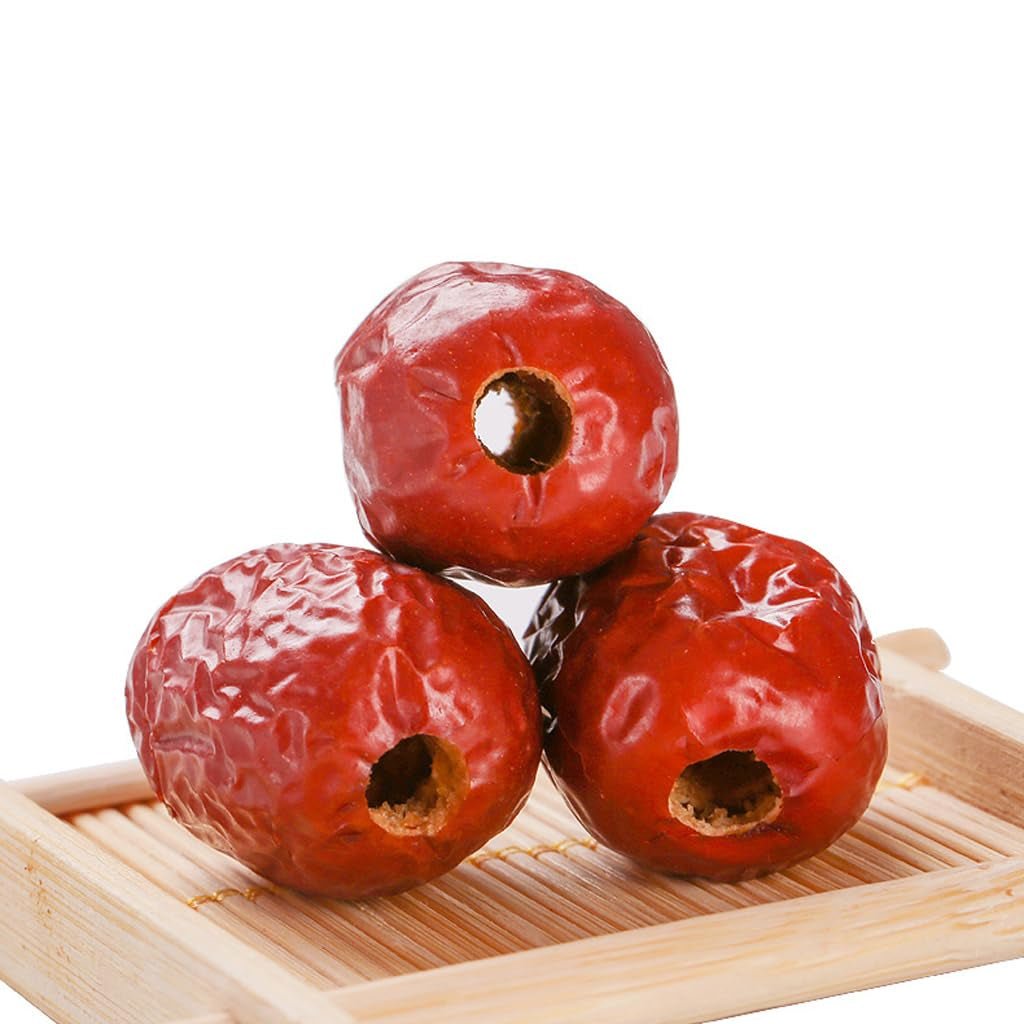 Jujube date, curmale cu sâmburi în vrac, curmale roșii chinezești, 1.1 lb/500 g Jujube mari, dulci Fructe uscate de jujube pentru gustări, ceai, supă, coacere Produse deshidratate Naty Shop