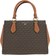 Michael Kors Ladies Md Satchel Bag Genti Femei Naty Shop Brn/Acorn