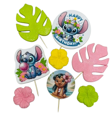 Set 8 decoratiuni comestibile pentru tort