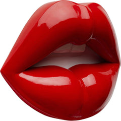 Obiect de perete Buze, roșu, modern, obiect decorativ, motiv buze, decorare cameră, decor pentru rafturi, accesoriu, living, hol, birou, dormitor, 30 x 23 x 8 cm (H/W/D) Statuete si sculpturi Naty Shop