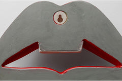 Obiect de perete Buze, roșu, modern, obiect decorativ, motiv buze, decorare cameră, decor pentru rafturi, accesoriu, living, hol, birou, dormitor, 30 x 23 x 8 cm (H/W/D) Statuete si sculpturi Naty Shop