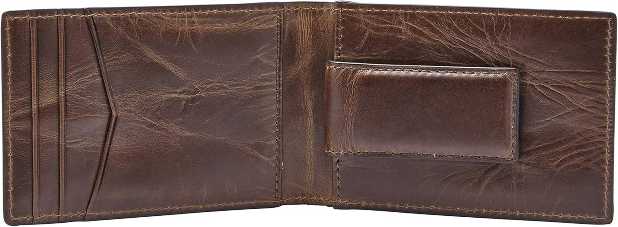 Portofel bifold Fossil Andrew din piele pentru bărbați 11,5 cm L x 1,9 cm l x 7,7 cm H Portofel Barbati Naty Shop