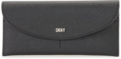 Portofel cu clapetă DKNY Phoenix Portofel Femei Naty Shop Negru/argintiu O mărime se potrivește tuturor
