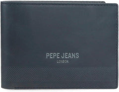 Portofel pentru bărbați Pepe Jeans, albastru, 11,5 x 8 x 1 cm, piele, protejat RFID, portofel cu buzunar pentru monede Portofel Barbati Naty Shop Titlu implicit