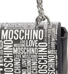 Precolecție geantă de umăr pentru femei Love Moschino, precolecție toamnă-iarnă 2021, negru Genti Femei Naty Shop