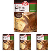 RUF Cake Glaze Hazelnut, 100g într-o pungă, rezistent la microunde, pentru glazurarea prăjiturilor cu nuci, praline și negrese, fără gluten (pachet de 4) Pasta de zahar Naty Shop Default Title