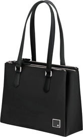 Samsonite Essentially Karissa - Geantă de umăr cu 3 compartimente, 34 cm, negru (negru) Genti Femei Naty Shop Negru (negru)
