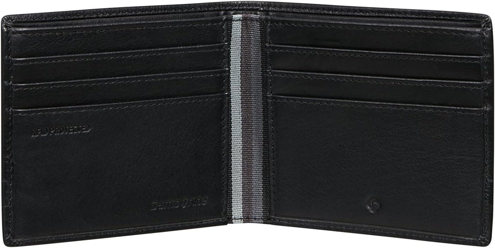 Samsonite Flagged SLG - Portofel, 10,5 cm, negru (negru) Portofel Barbati Naty Shop