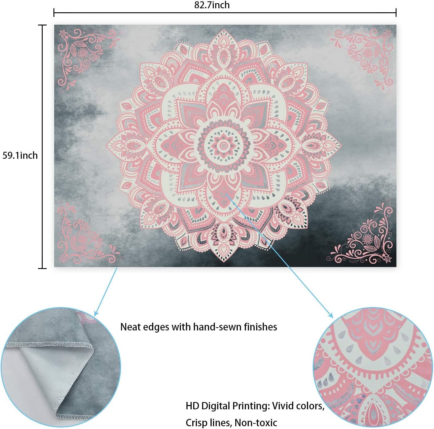 Tapiserie alishomtll mandala panza boema indiana Casa - Accesorii si Decoratiuni Naty Shop