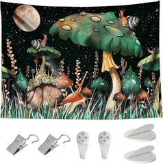 Tapiserie ciuperci jungla agatare melci din padurea Casa - Accesorii si Decoratiuni Naty Shop