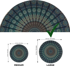 Tapiserie india prosop plaja rotund mandala hippielarge indian Casa - Accesorii si Decoratiuni Naty Shop