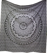Tapiserie indian psihedelic mandala negru alb india Casa - Accesorii si Decoratiuni Naty Shop Default Title