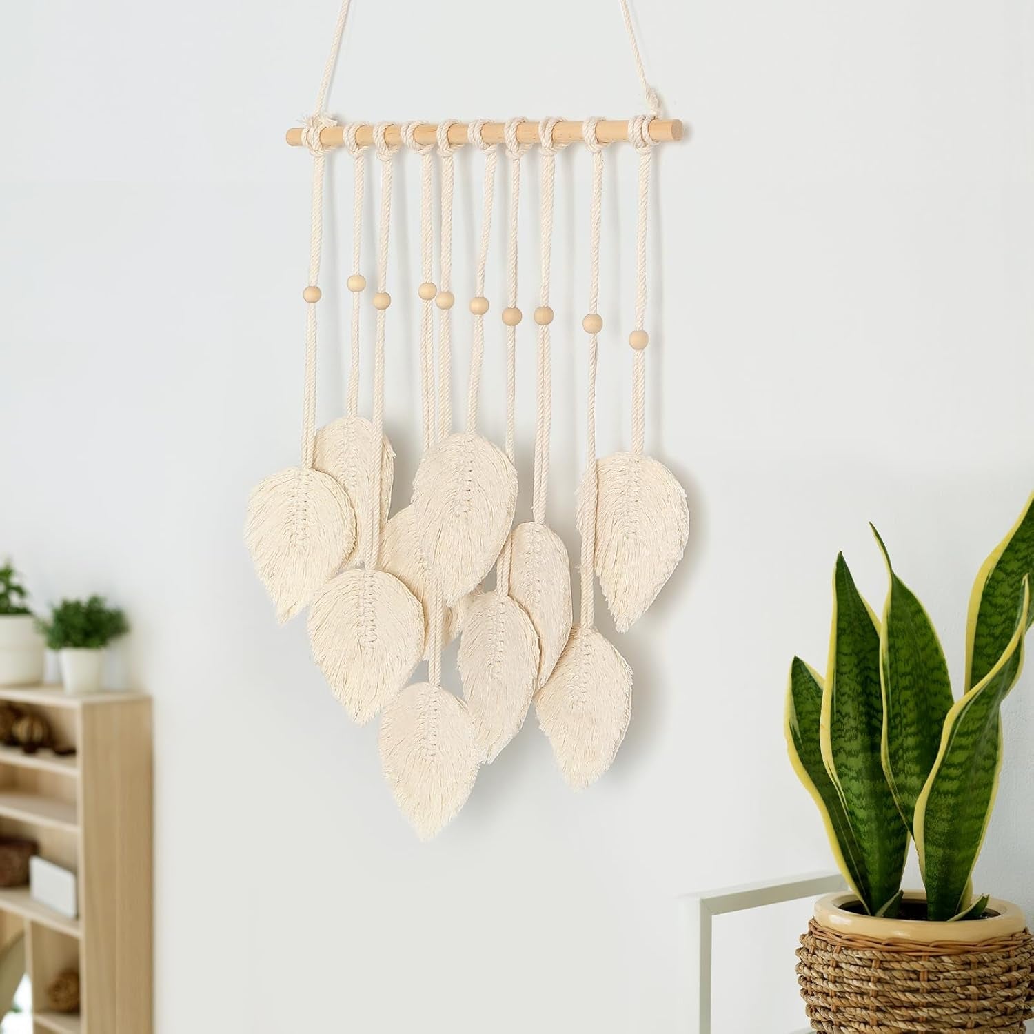 Tapiserie quotre manual plat ghirlanda tesute frunze Casa - Accesorii si Decoratiuni Naty Shop