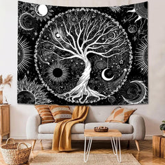 Tapiserie sequpr copac viata soare luna Casa - Accesorii si Decoratiuni Naty Shop