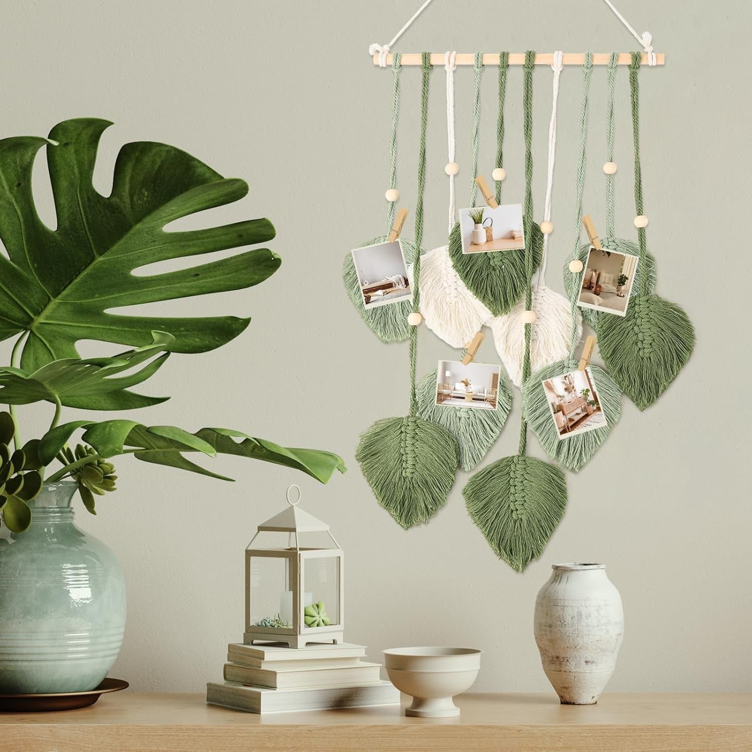 Tapiserie stil fereastra decorare 40cm verde Casa - Accesorii si Decoratiuni Naty Shop