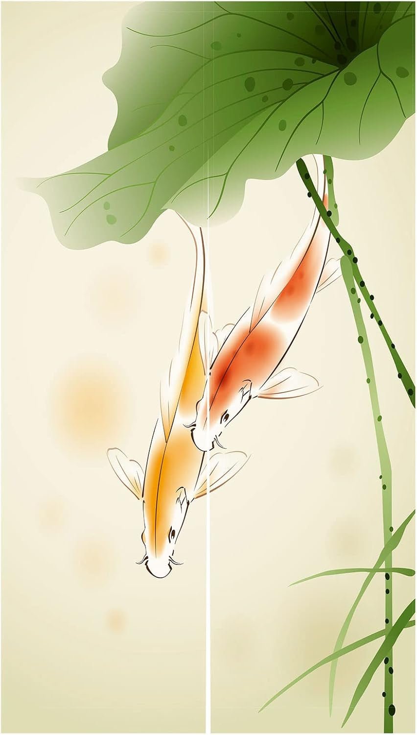 Tapiserie stil japonez lenjerie groasa noren lunga lotus Casa - Accesorii si Decoratiuni Naty Shop Default Title