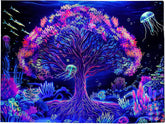 Tapiserie suaywo psychedelic fluorescent tree life camera Casa - Accesorii si Decoratiuni Naty Shop Default Title