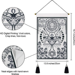 Tapiserie yugarlibi 2pcs tapiserii mici hanging luna soarele Casa - Accesorii si Decoratiuni Naty Shop