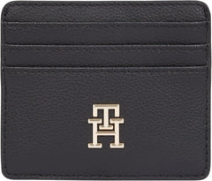 Tommy Hilfiger ladies card holder Soft Logotape Small, negru, o mărime Portofel Femei Naty Shop Titlu implicit