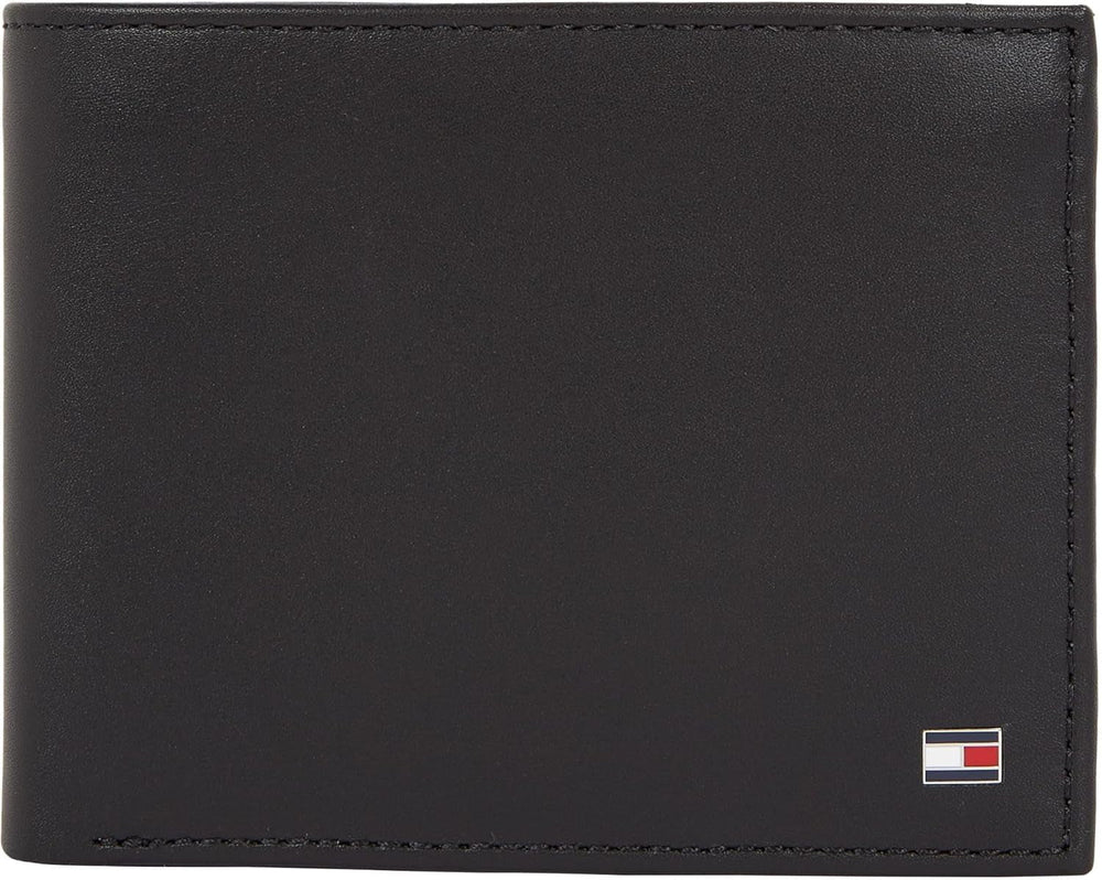 Tommy Hilfiger portofel pentru bărbați Eton Trifold cu buzunar pentru monede Portofel Barbati Naty Shop Negru