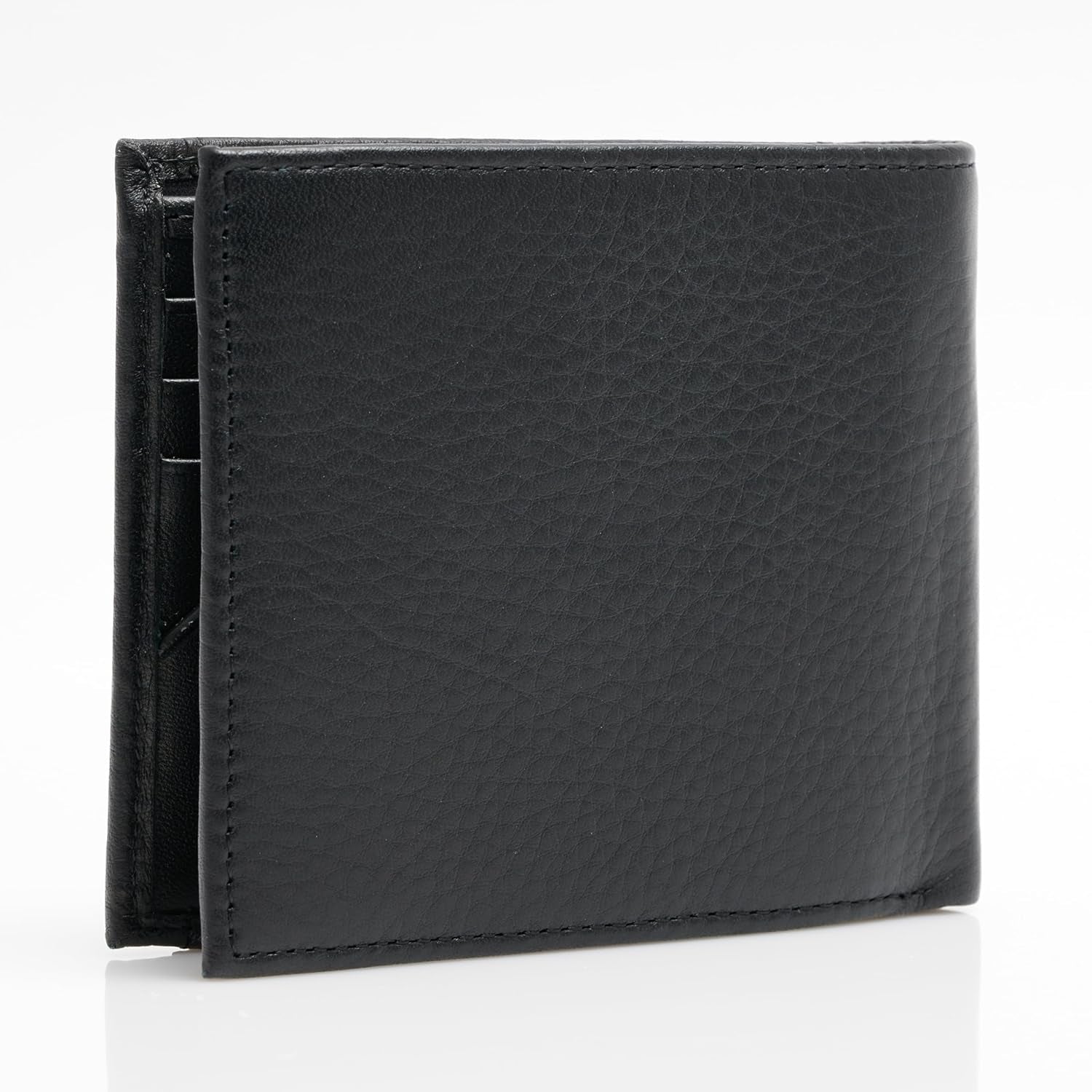 Tommy Hilfiger TH PREMIUM LEATHER EXTRA CC COIN portofel dublu pentru bărbați, negru, OS Portofel Barbati Naty Shop