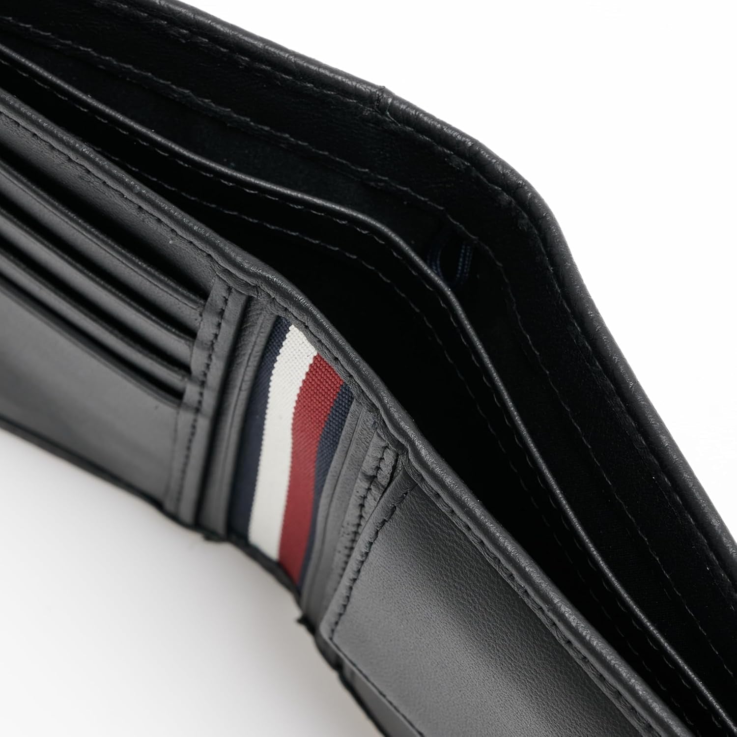 Tommy Hilfiger TH PREMIUM LEATHER EXTRA CC COIN portofel dublu pentru bărbați, negru, OS Portofel Barbati Naty Shop