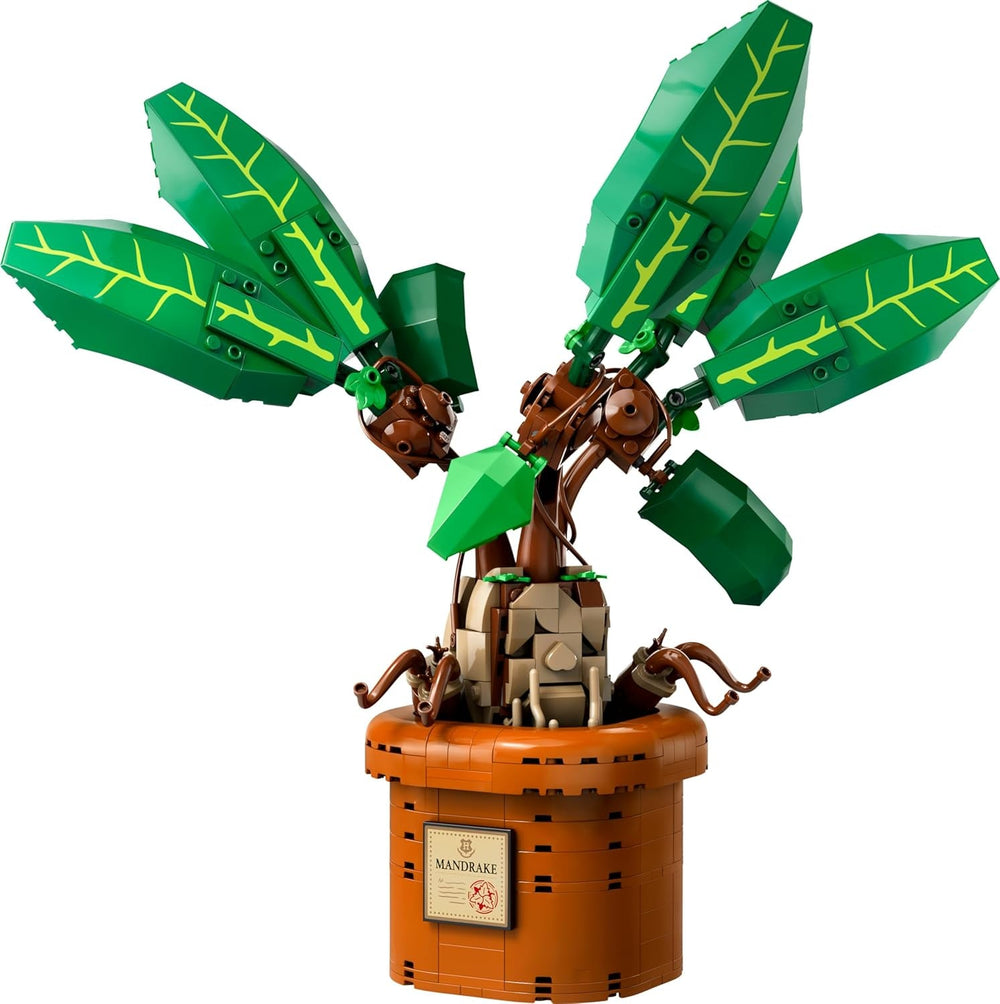 LEGO Harry Potter Zaubertrankpflanze: Alraune, Pflanzen-Spielzeug mit Topf, magisches Geschenk für Mädchen, Jungen und alle Fans, Spielset für fantasievolle Kinder, Wohn-Deko 76433